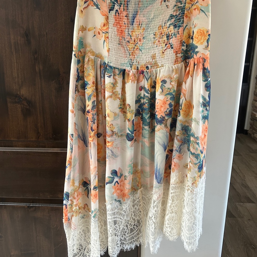 Anthropologie Asymmetrical Lace Skirt - Picture 9 of 9